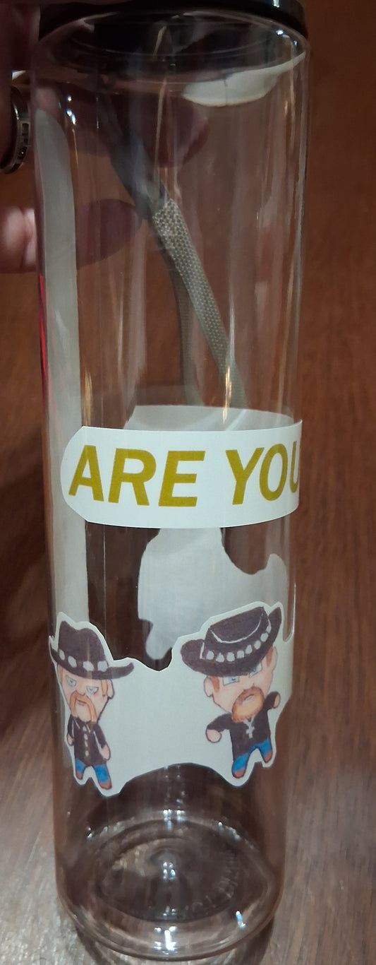 18 oz plastic water bottle